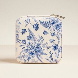 Floral Print Square jewelry box